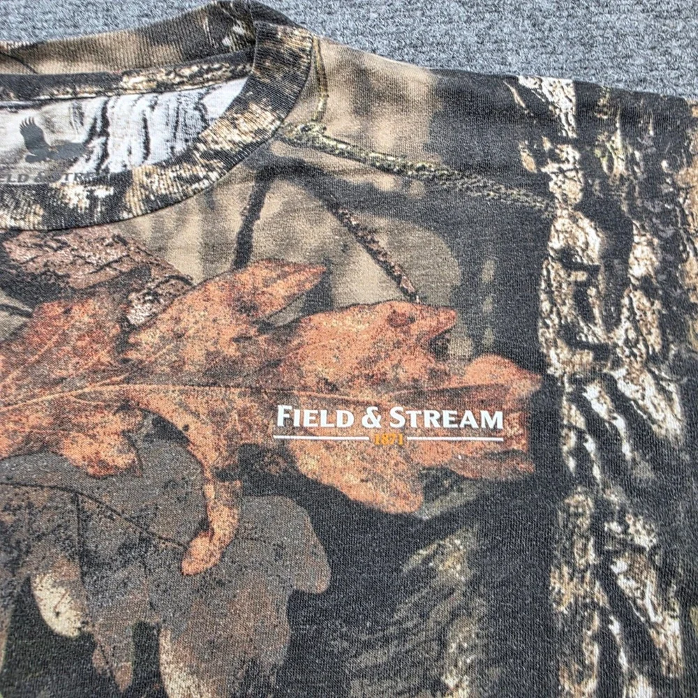 Field & Stream Shirt Mens‎ Small S Long Sleeve Camo Mossy Oak Break Up Country